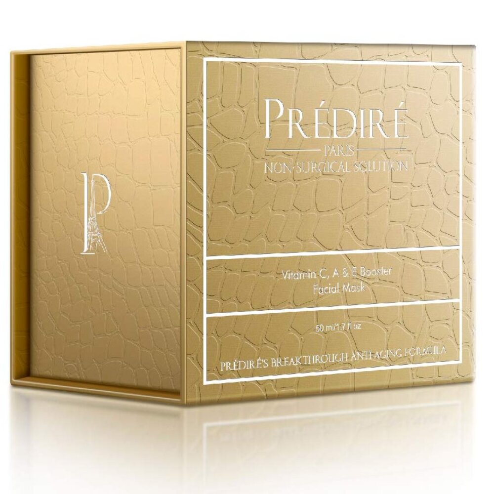 PREDIRE VITAMIN C, A & E BOOSTER FACIAL MASK-APPLE & GRAPE STEM CELL-1.7 oz/50ml